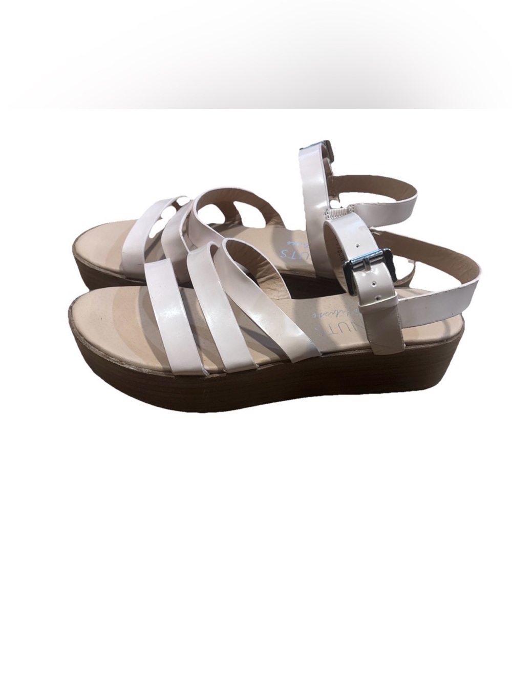 Coconuts By Matisse Strappy Sandals Platform Size 7 Beige